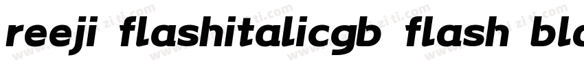 reeji flashitalicgb flash black字体转换